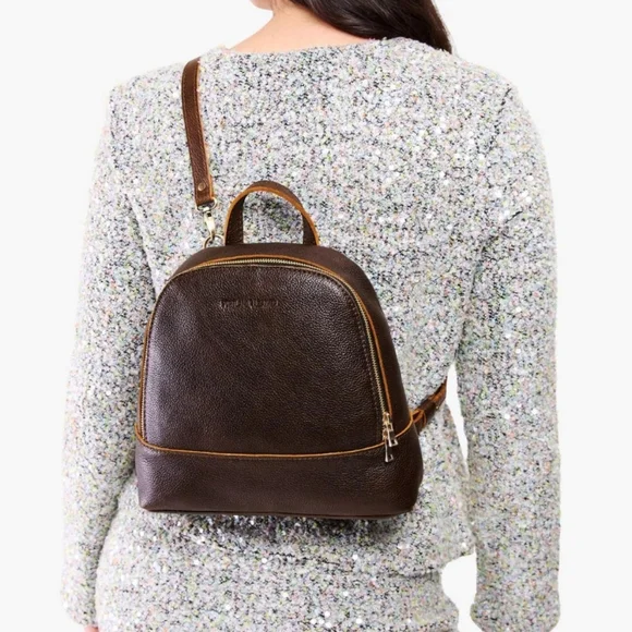 Portland Leather Goods Rue Convertible Backpack Coldbrew - Picture 2 of 16